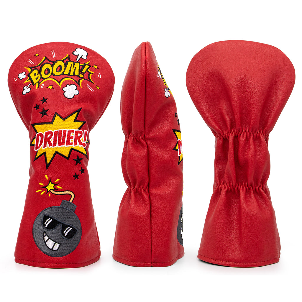 Red Boom Driver/Fairway/Hybrid Headcover