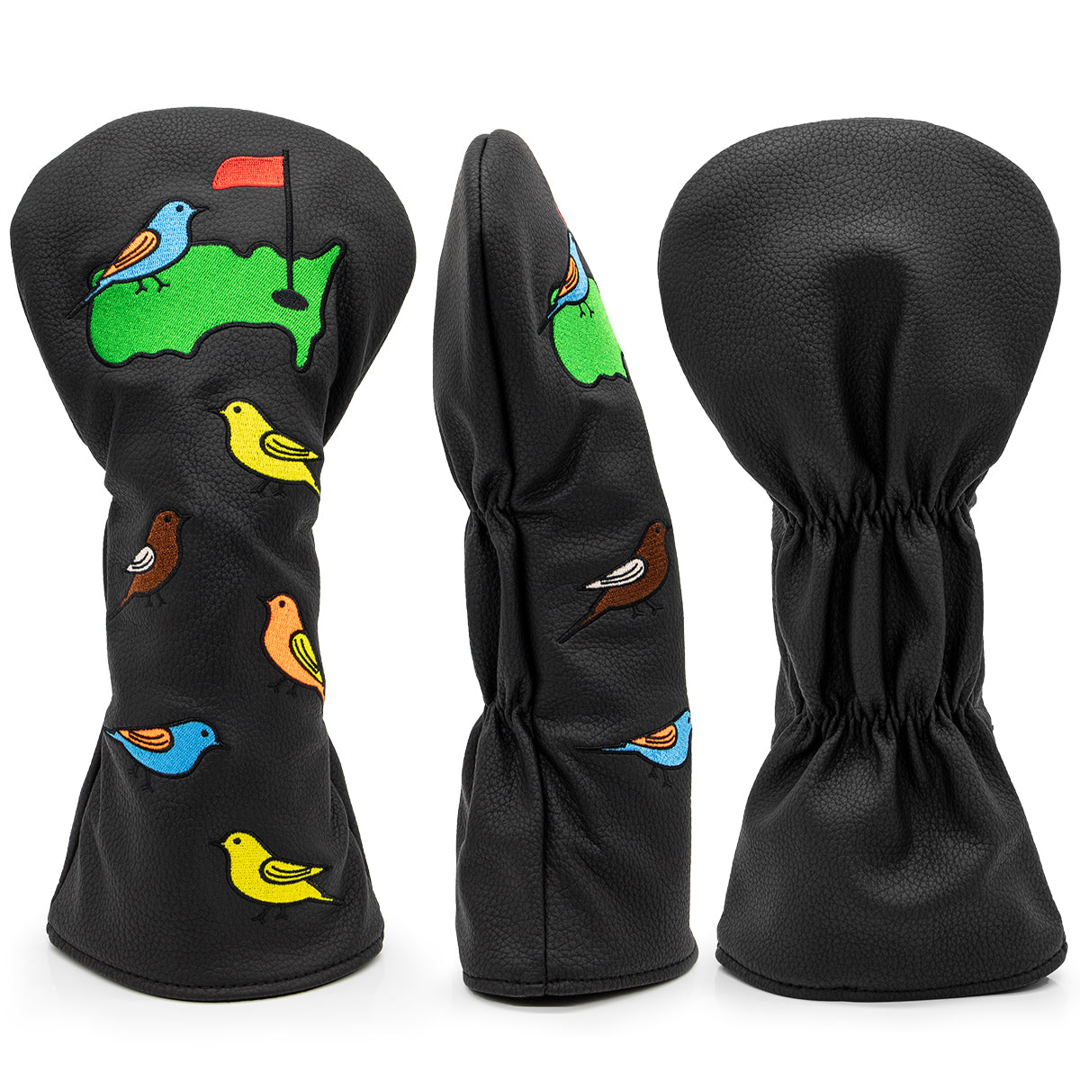Black Colorful Birdie Driver/Fairway/Hybrid Headcover
