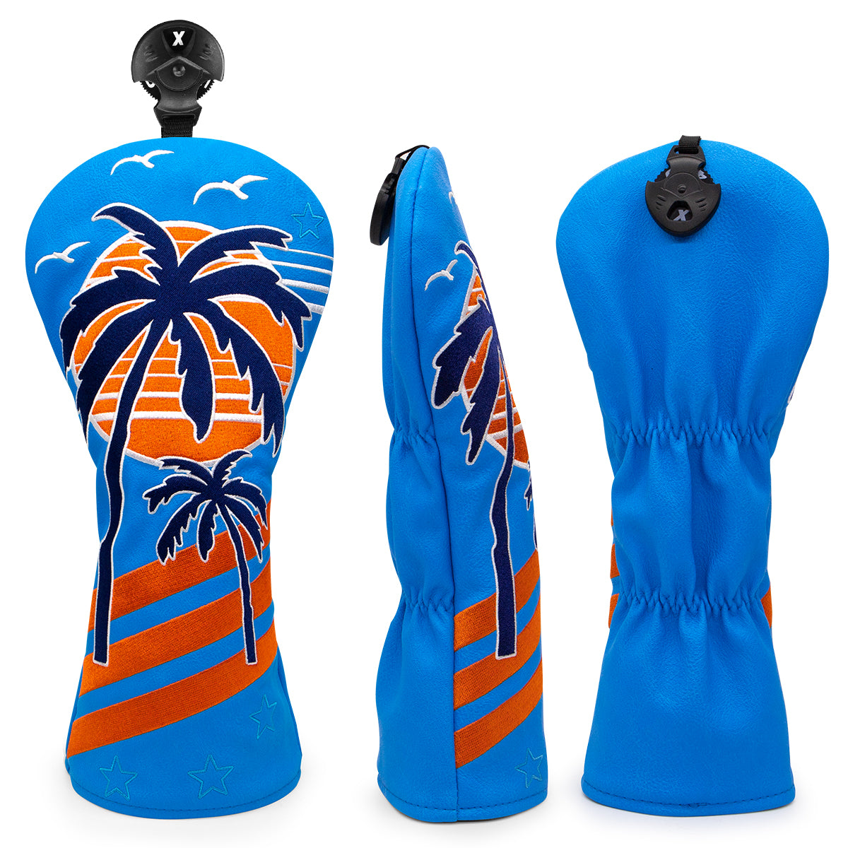Blue Coconut Tree Driver/Fairway/Hybrid Headcover