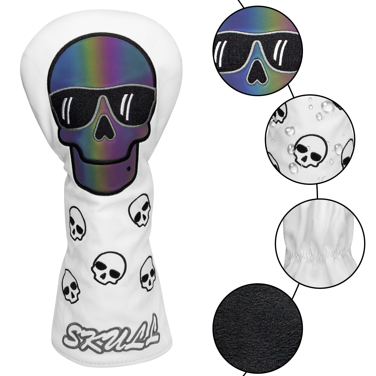 Write Skull Driver/Fairway/Hybrid Headcover
