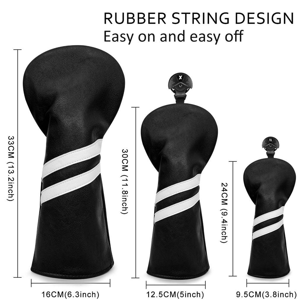 Black Driver/Fairway/Hybrid Headcover