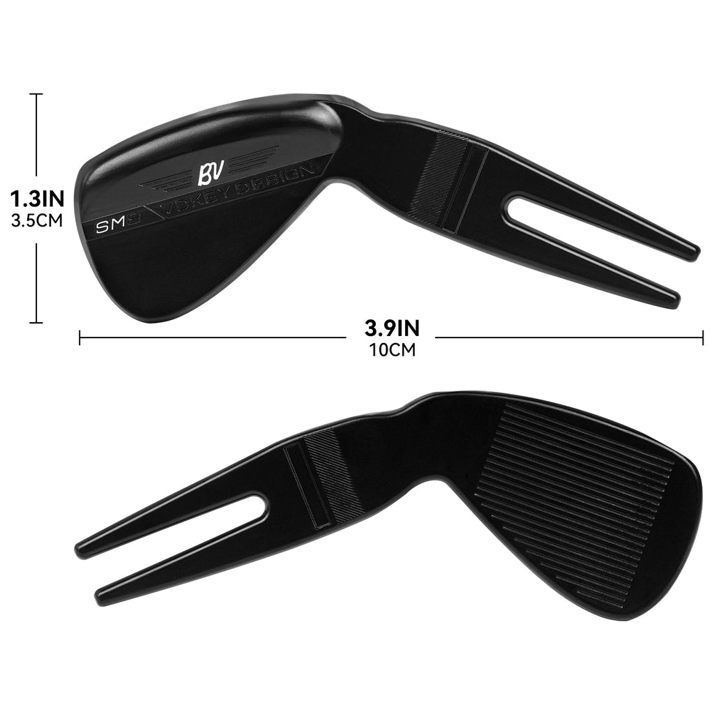 Black/Silver Golf Club Ball Divot Tools Repair Tool