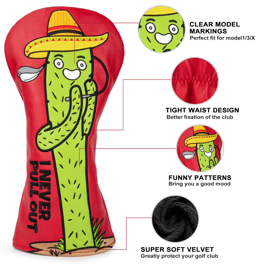 Mexican Cactus Driver/Fairway/Hybrid Headcover