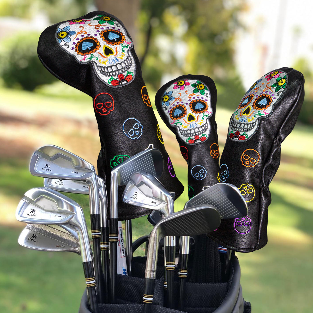 Colorful Skeleton Driver/Fairway/Hybrid Headcover
