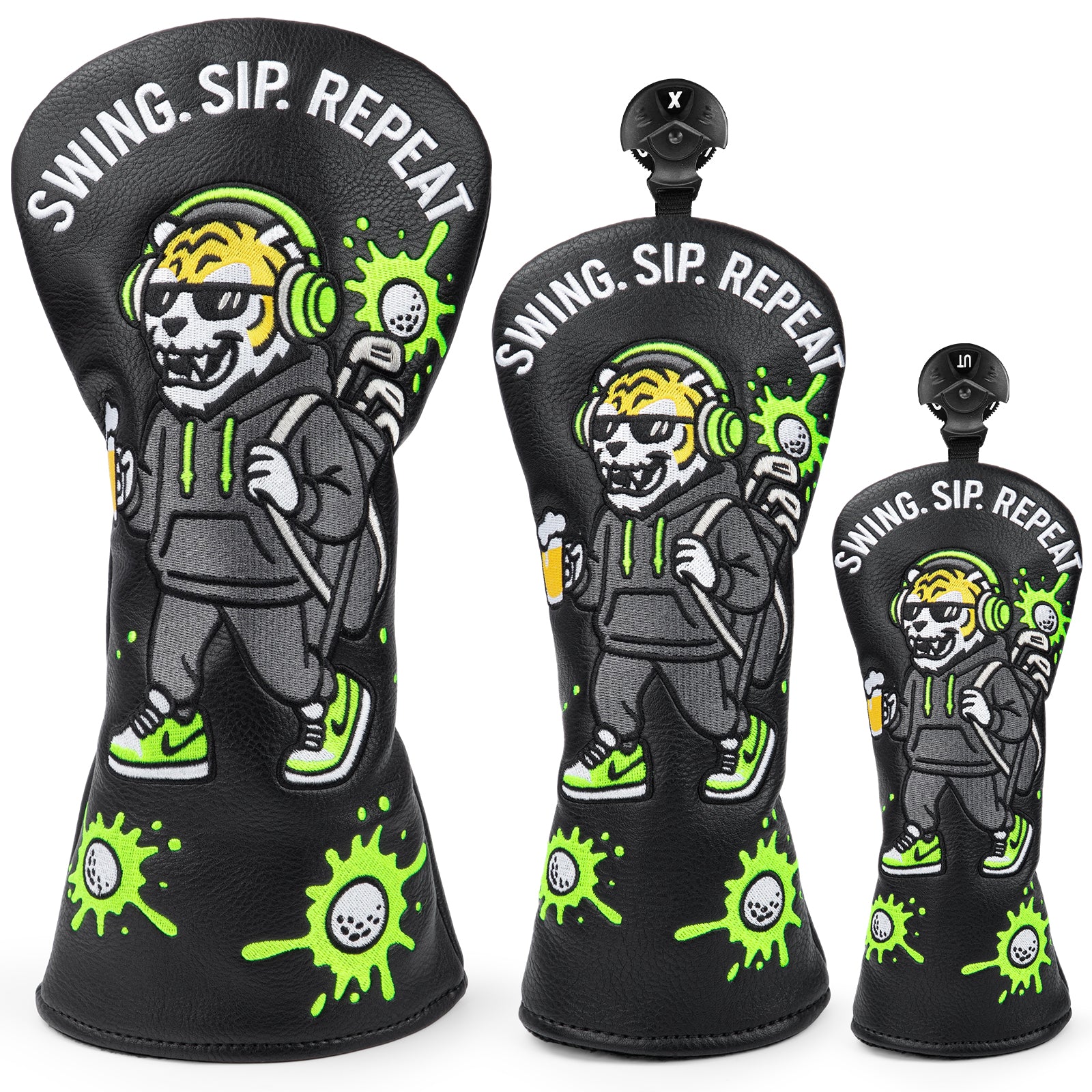 Funny Tiger Driver/Fairway/Hybrid Headcover