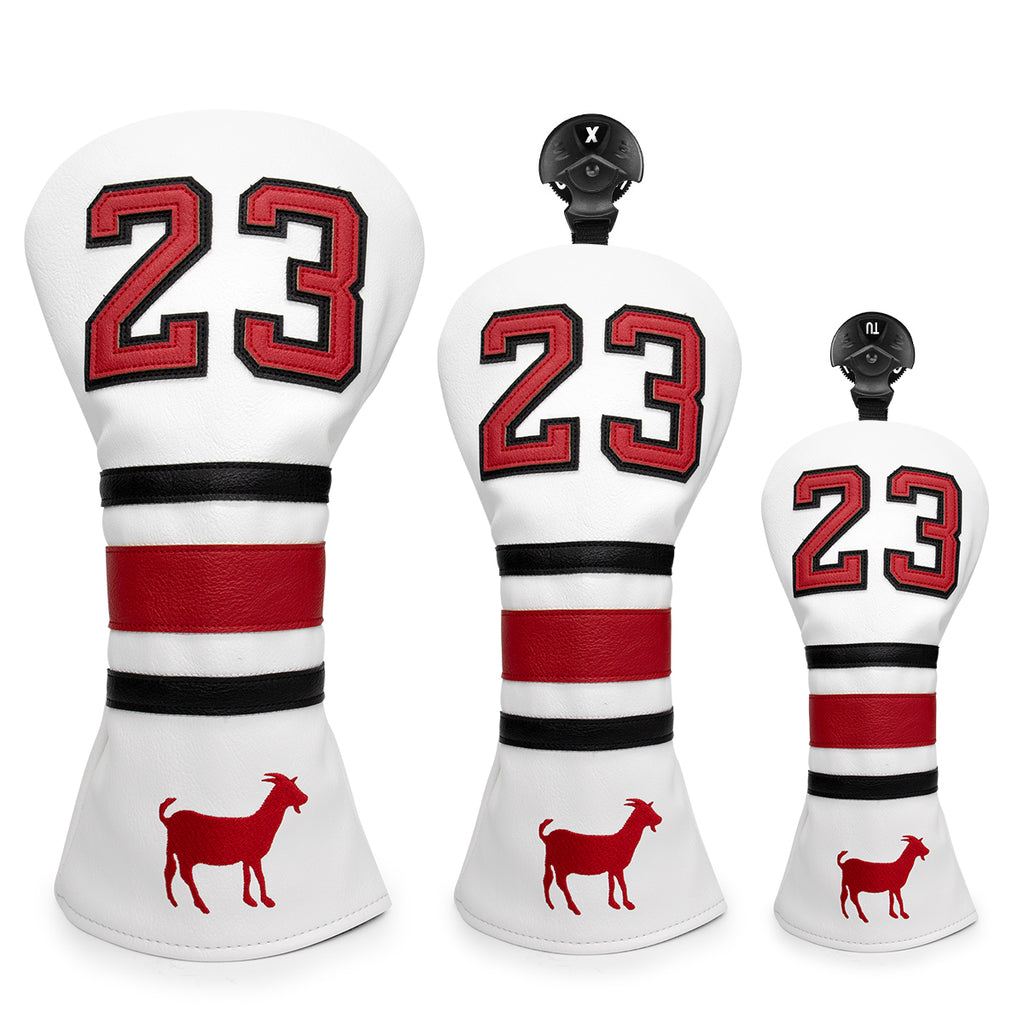 White Golf Sports Style Driver/Fairway/Hybrid Headcover