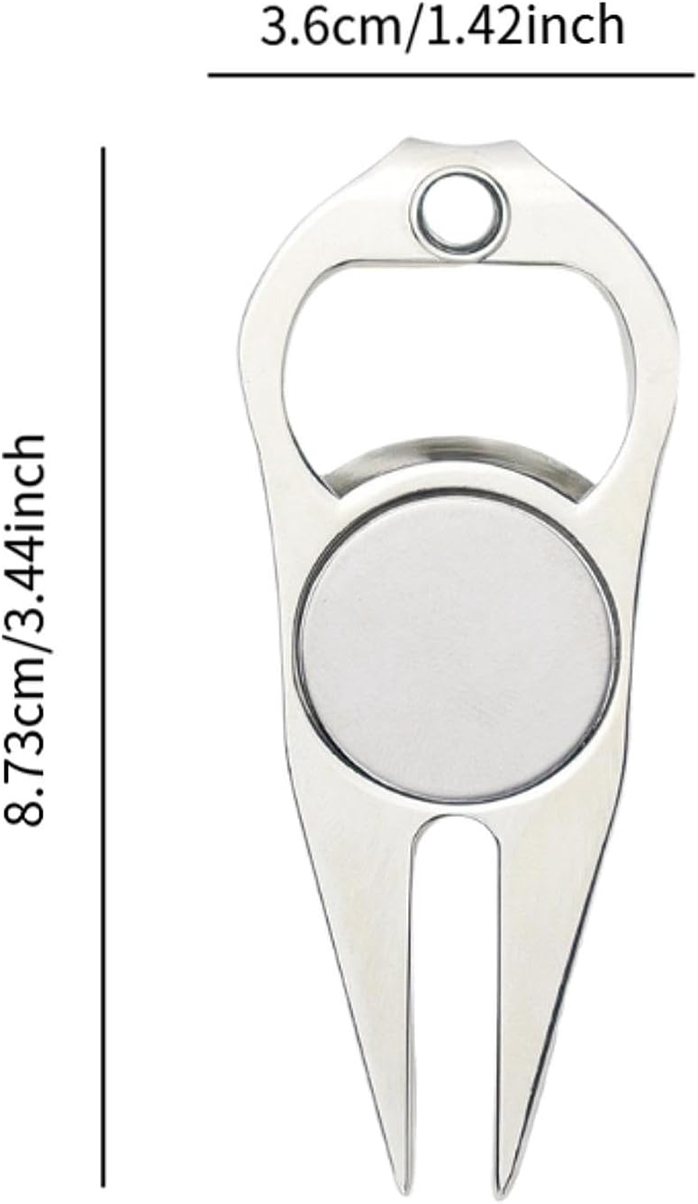 Golf Repair Tool Golf Putting Green Fork Bottle Opener Turf Repair