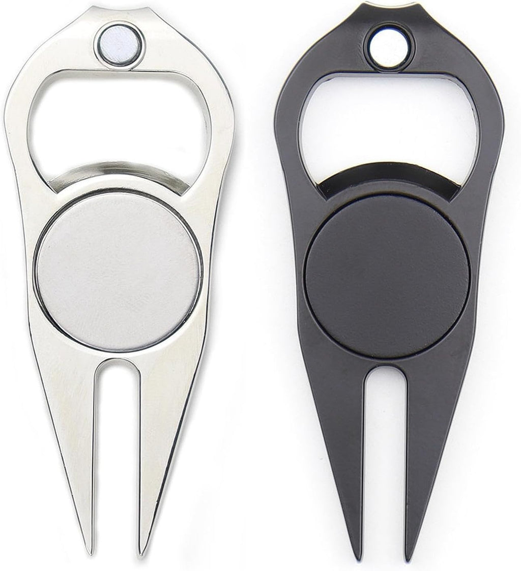 Golf Repair Tool Golf Putting Green Fork Bottle Opener Turf Repair