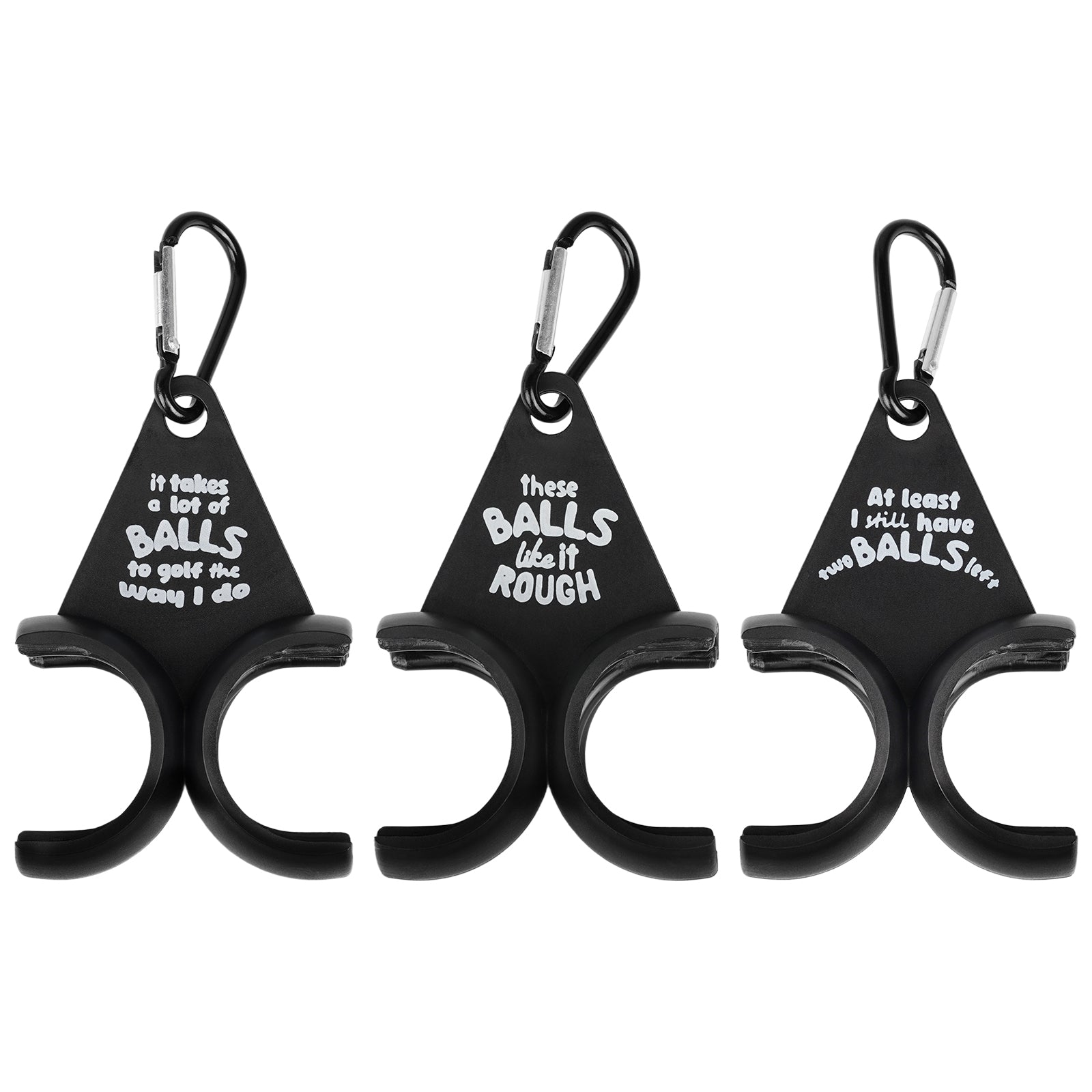 Golf Ball Holder 3D Funny Printed with 2 Tee Slots