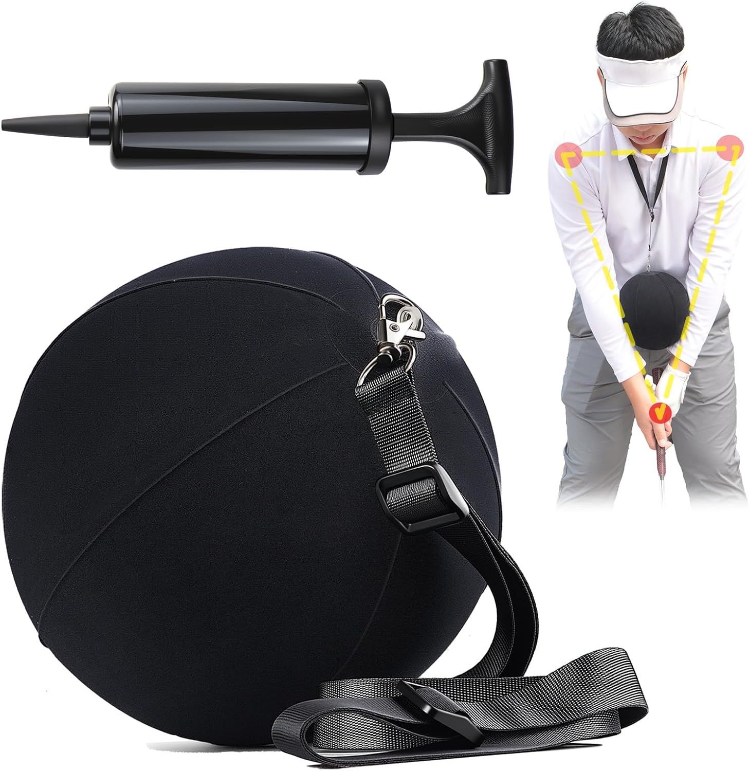 Golf Smart Ball for Golf Swing Trainer, Golf Training Ball Between Arms