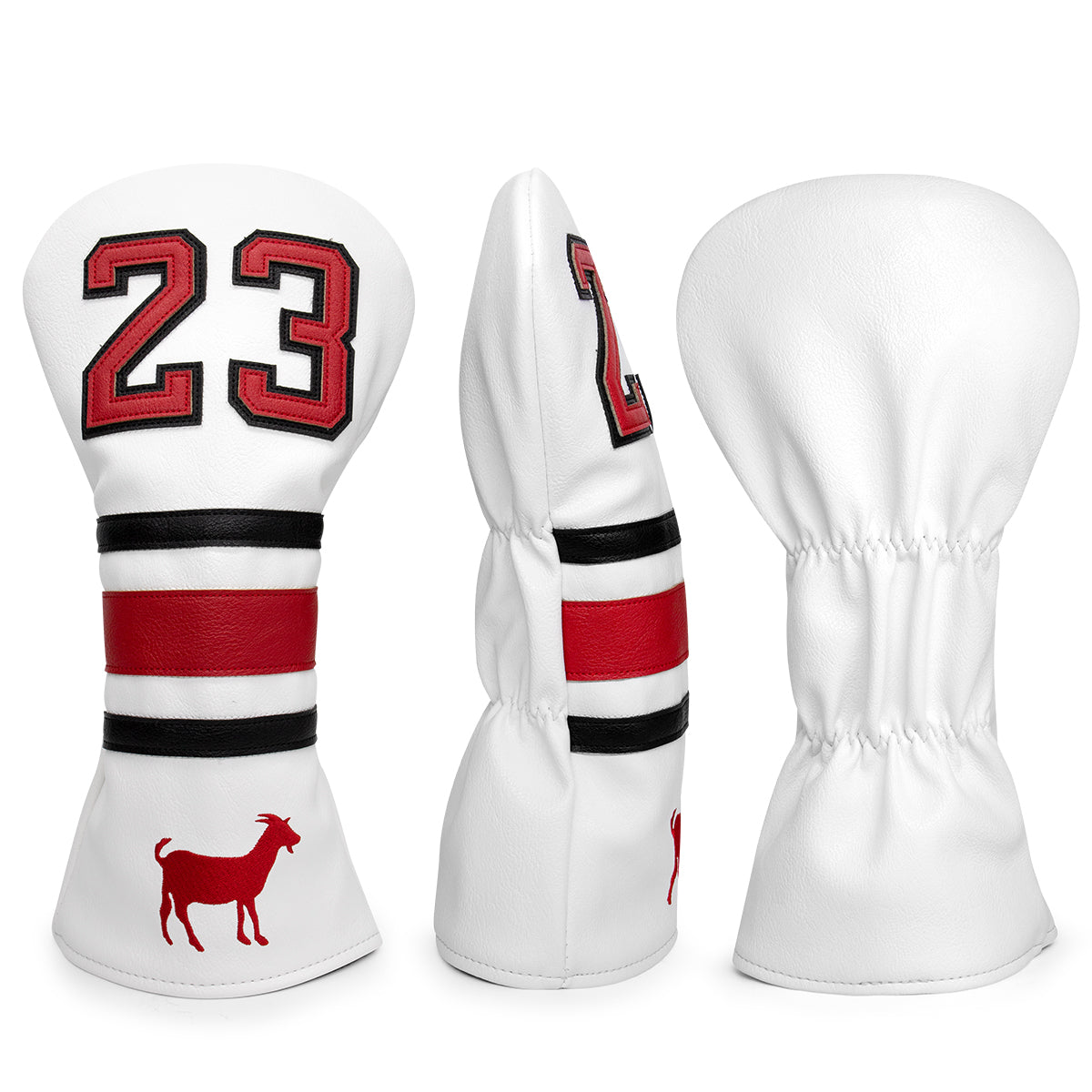 White Golf Sports Style Driver/Fairway/Hybrid Headcover