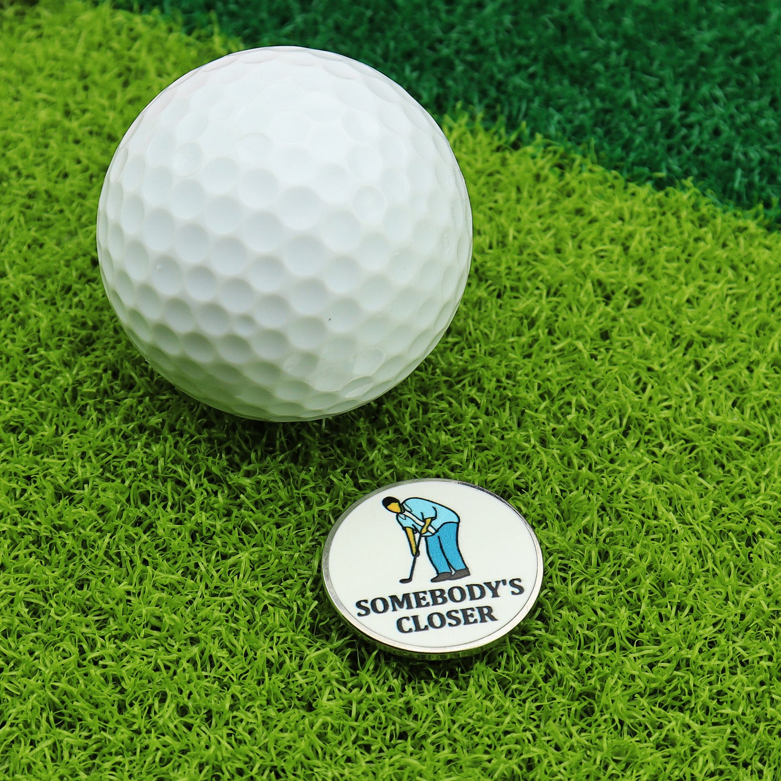 Sliver Golf Funny Ball Marker Hat Clip