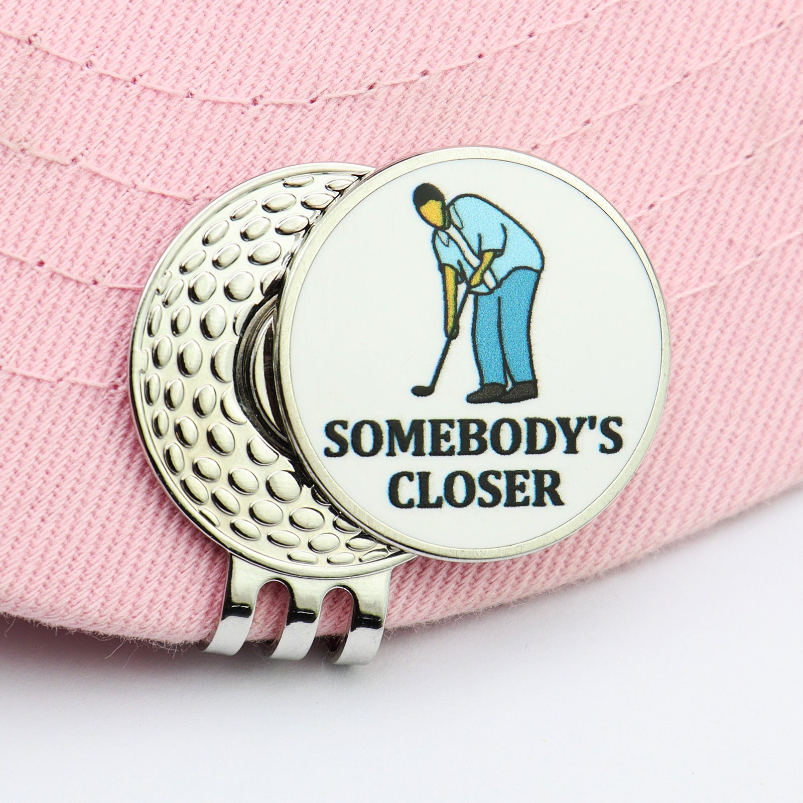 Sliver Golf Funny Ball Marker Hat Clip