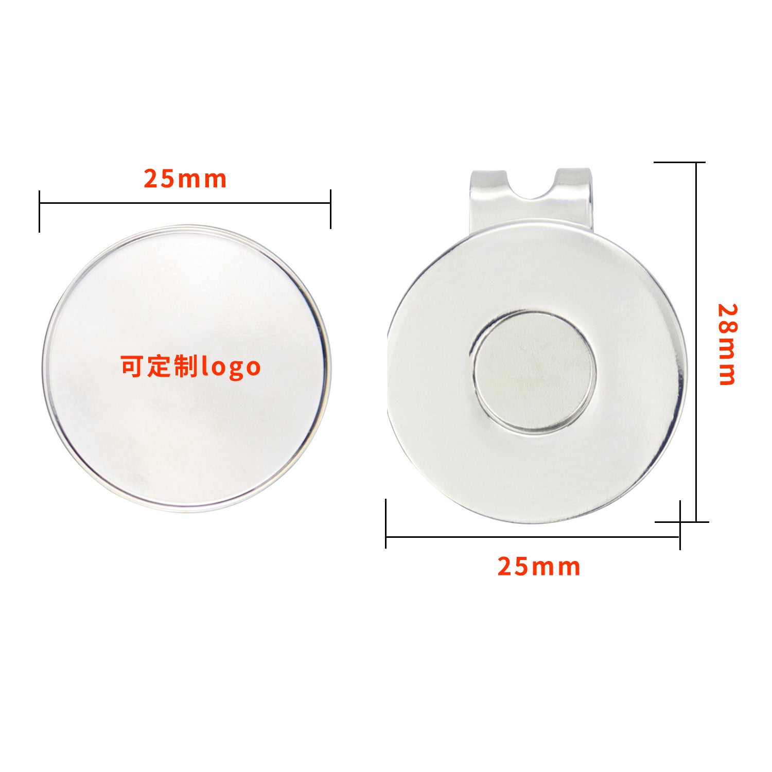 Golf Hat Clips Magnetic Golf Ball Marker(Ball Marker Not Included)