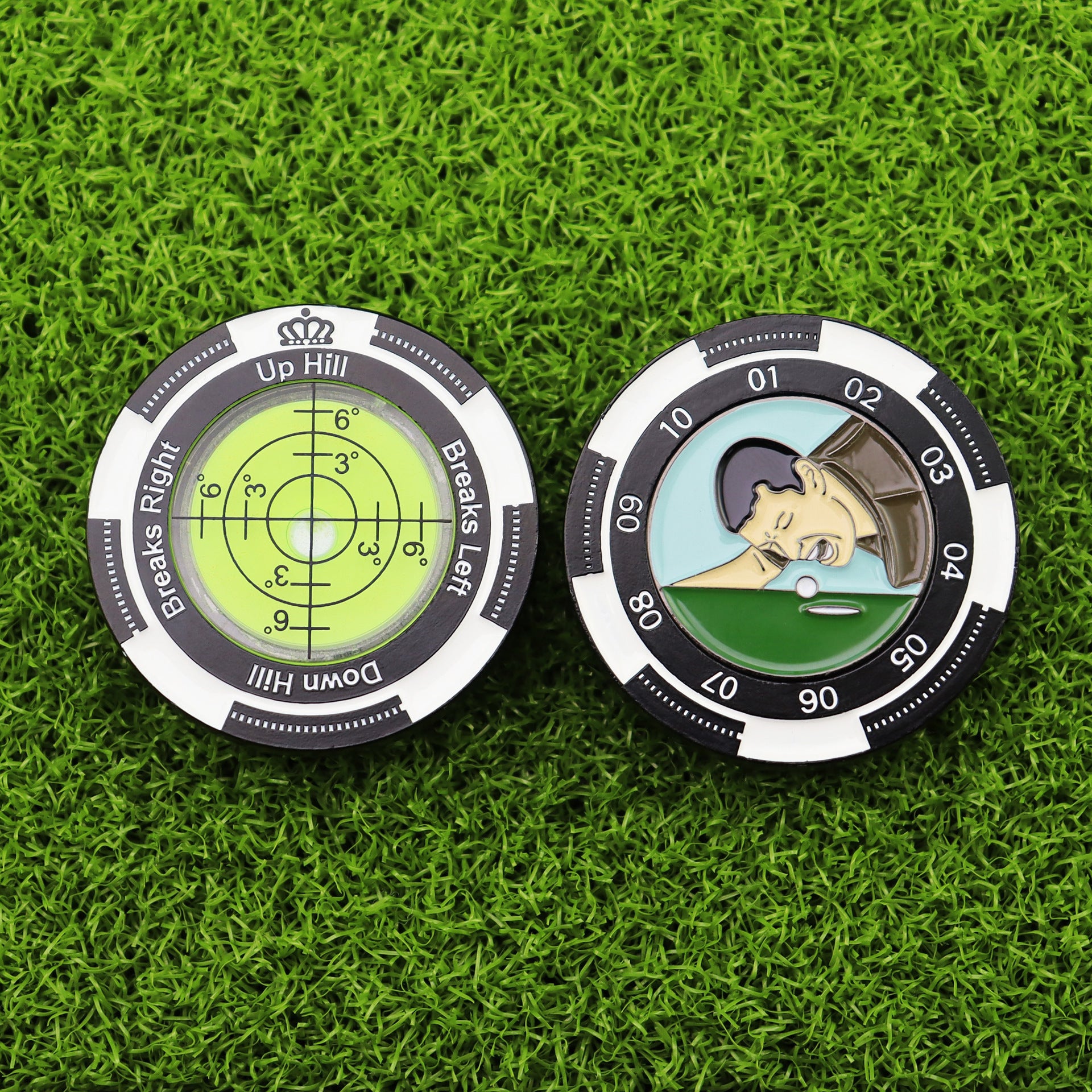 High Precision Golf Green Reader Funny Ball Marker